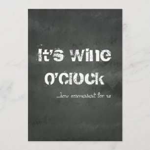 Convites É o Wine O'Clock