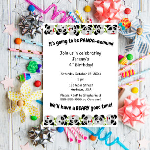 Convites É Panda-monium