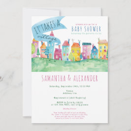 Convites É preciso um Chá de fraldas IVF de adoção de aldei