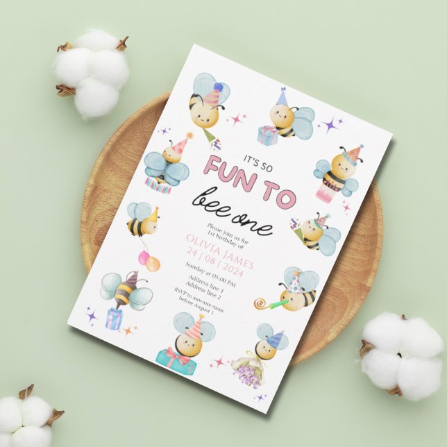 Convites É tão divertido ser um primeiro aniversário (Criador carregado)