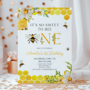 Convites É tão doce ser uma festa de primeiro aniversario