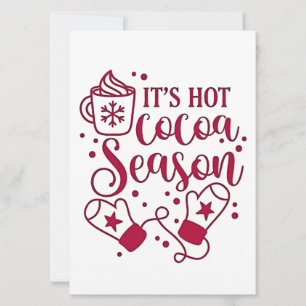 Convites É Temporada de Chocolate Quente Cacau Natal