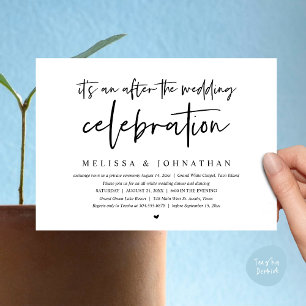 Convites É um após a celebração do casamento, janto