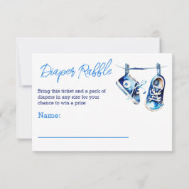 Convites É um bilhete de rifle de fralda de menino