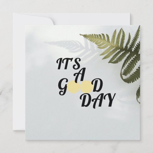 Convites É um bom dia (Frente)