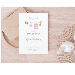 Convites É um Chá de fraldas de Aquecedora Simples para Men