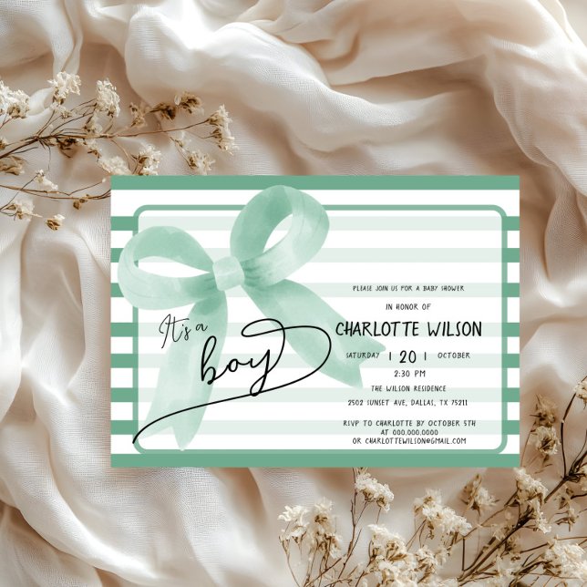 Convites É um Chá de fraldas de Arco de Menina Bonita (Criador carregado)