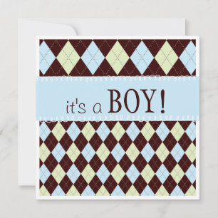 Convites É um Chá de fraldas de menino