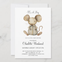 É um Chá de fraldas de Menino de Rato