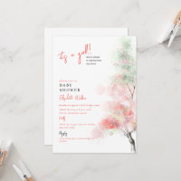 É um Chá de fraldas Primavera de Garota