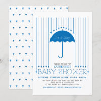 É um menino | Corações Azuis e Chaveiro de Chuva p