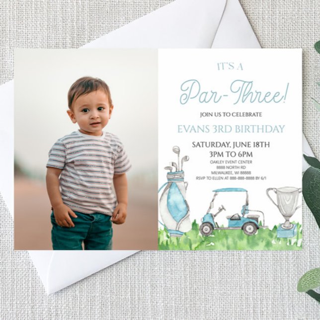 Convites É um Par-Três! Festa de aniversário de 3 anos de G (Criador carregado)