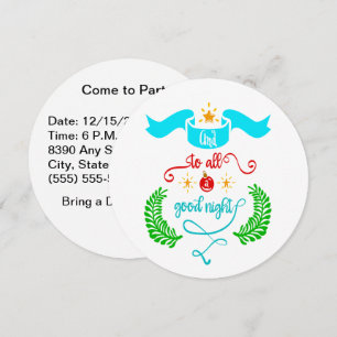 Convites E Uma Boa Noite A Todos A Tipografia De Natal