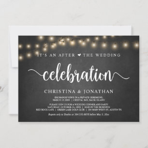 Convites É uma celebração após o casamento, fuga r