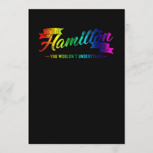 Convites É uma coisa de Hamilton que você não entenderia