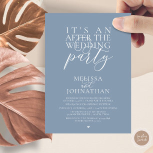 Convites É uma festa após o casamento, recepção moderna
