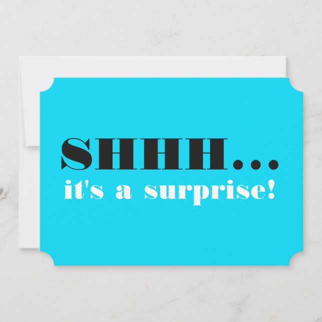 Convites É uma Festa de aniversário surpresa (Frente)