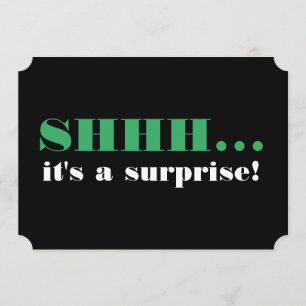 Convites É uma Festa de aniversário surpresa sobre o morro