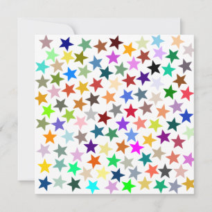Convites É uma Festa do Arco-Íris, Padrão de Estrelas Multi