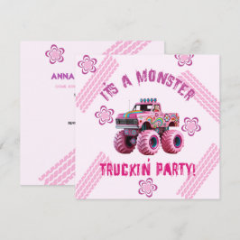 Convites É uma foto personalizada do Monster Truckin' Party