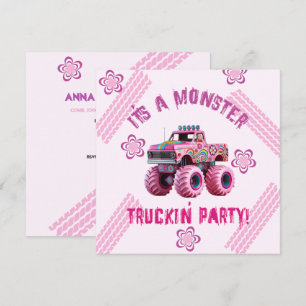 Convites É uma foto personalizada do Monster Truckin' Party