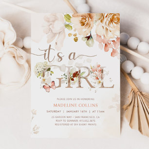 Convites É Uma Garota, Bebê Em Sangue, Chá de fraldas De Ja