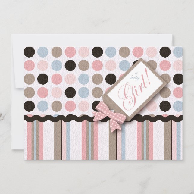 Convites É uma garota!Convite (Frente)