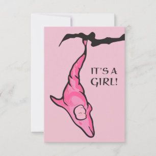 Convites é uma menina! (casulo de golfinho)