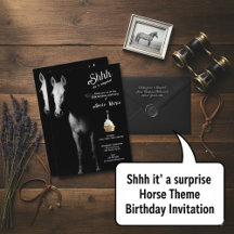 É uma surpresa Cavalo Eles Aniversário