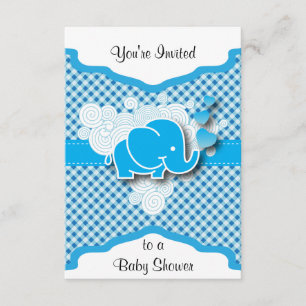 Convites É uma xadrez do menino, a azul & a branca com