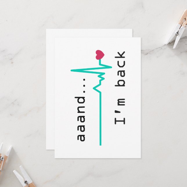 Convites E voltei, Sobrevivente de Ataque Cardíaco (Frente/Verso In Situ)