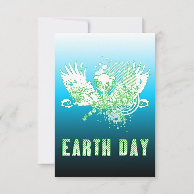 Convites earth day : hi-fi tree (Frente)