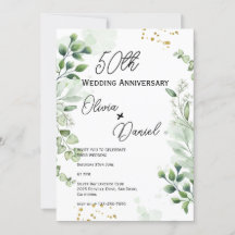 Earthy Boho Greenery Wedding Anniversary