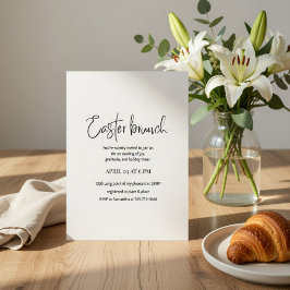 Convites Easter Brunch Invitation | Modern Elegant Spring 