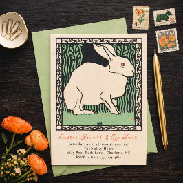 Convites Easter Bunny Brunch and Egg Hunt Invitation