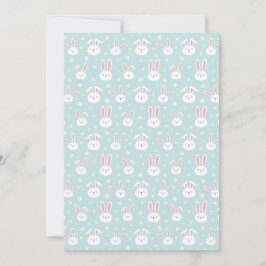 Convites Easter Bunny Invitation Card