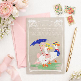 Convites Easter Duck Invitation - Tea Party or Brunch