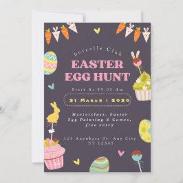 Convites Easter Egg Hunt Invitation, Easter Bunny Invit