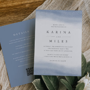 Convites Ebb Tide Coastal Watercolor Tudo em Um Casamento