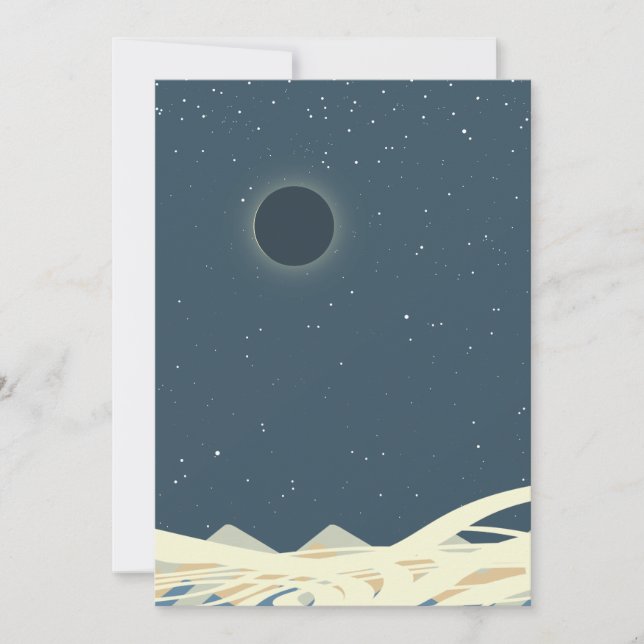 Convites Eclipse de arte solar com "Cobras" (Frente)