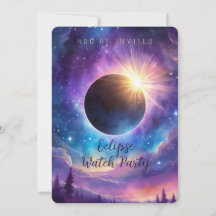 Eclipse Solar & Estrelas Celestiais Céu Cósmico