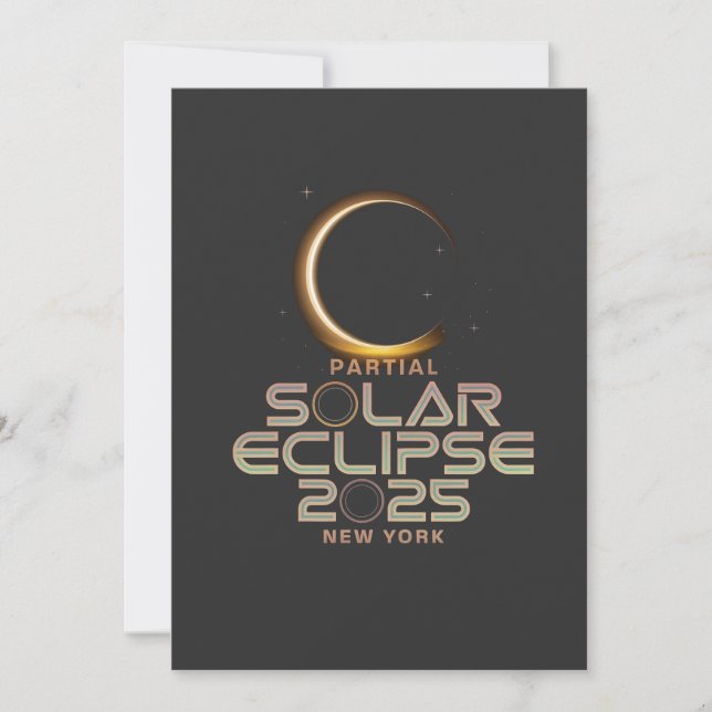 Convites Eclipse Solar Parcial 2025 Astronomy Event (Frente)