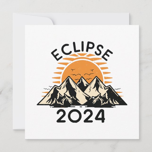 Convites Eclipse Solar Total 2024 (Frente)