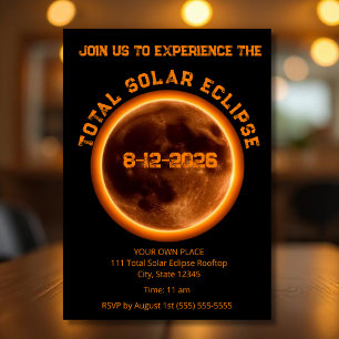 Convites Eclipse Solar Total 2026