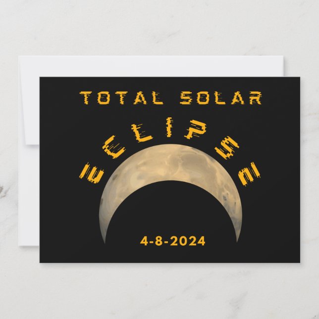 CONVITES ECLIPSE TOTAL DO SOL LUA TERRA (Frente)