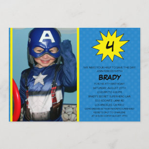 Convites Economias do azul a festa de aniversário da foto