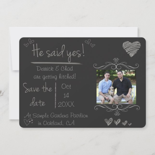 Convites Economias do conselho de giz a data, disse sim (Frente)