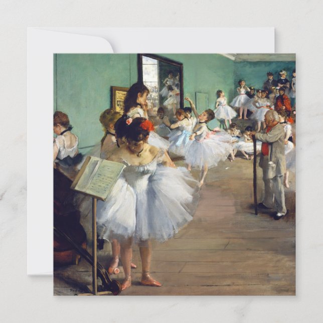Convites Edgar Degas - A Aula de Dança (Frente)