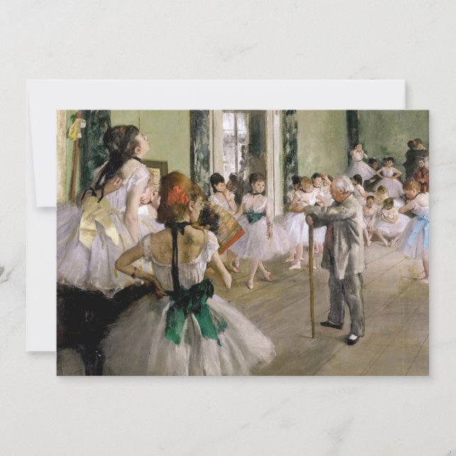 Convites Edgar Degas - A Aula de Dança (Frente)