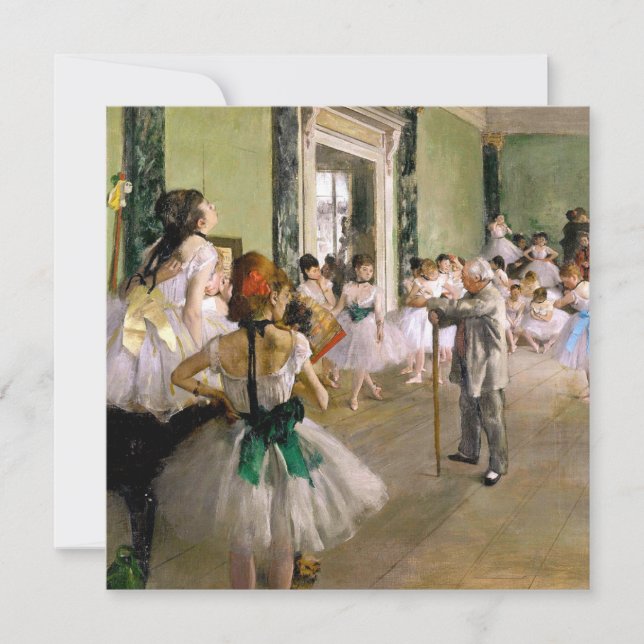 Convites Edgar Degas A Aula de Dança (Frente)